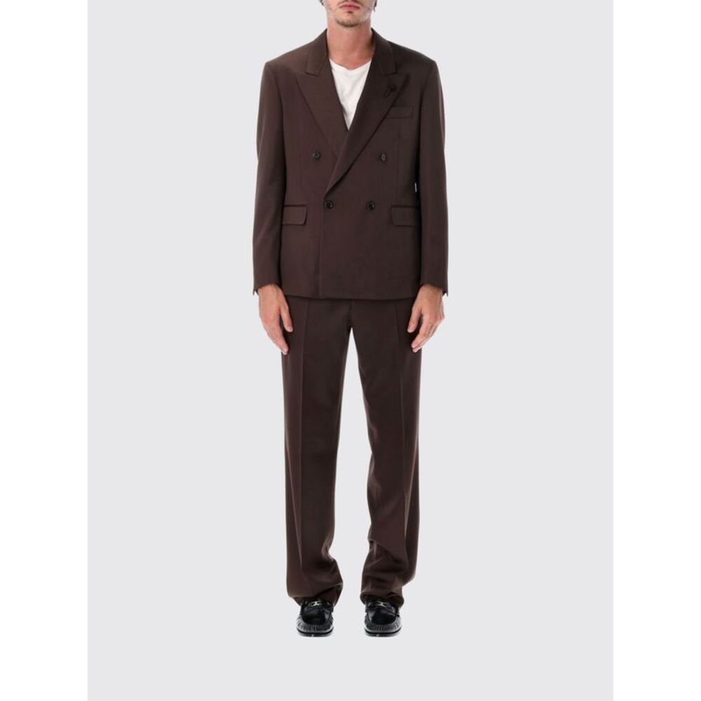 Lardini Men Lardini Regular Fit Double-Breasted Suit In Pure Virgin Wool